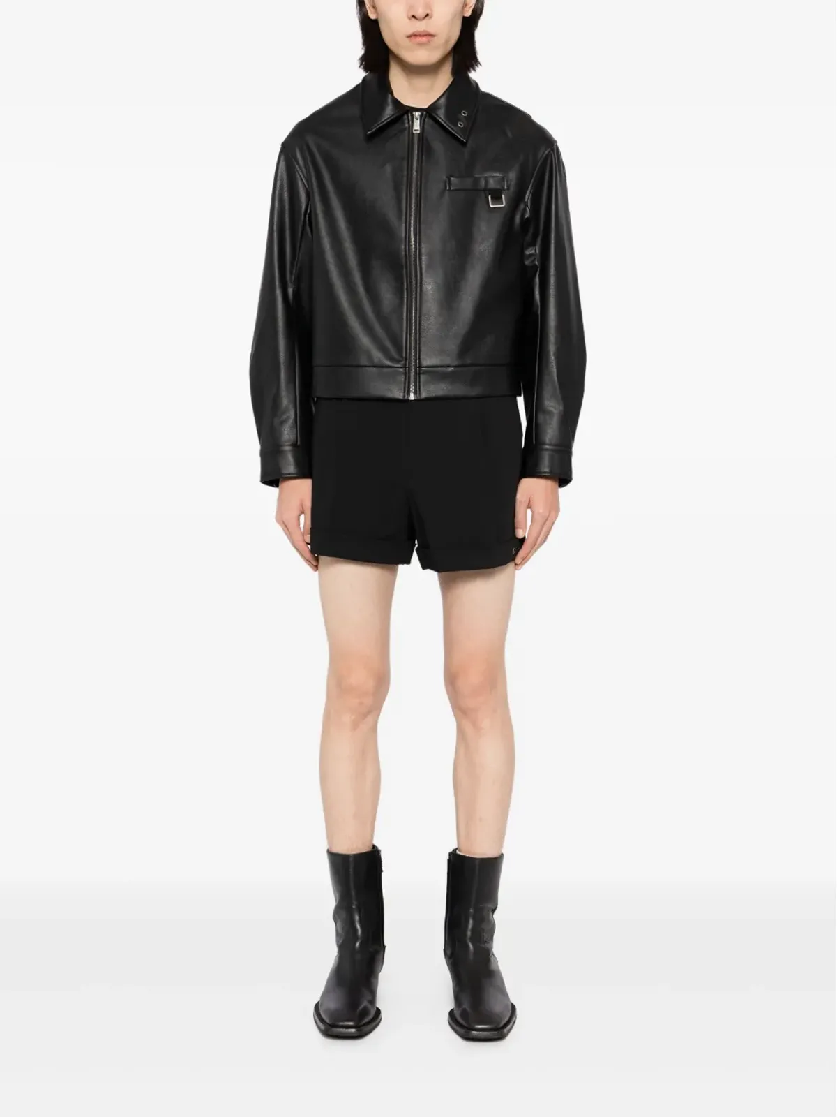 TEAM WANG design フェイクレザー ジャケット - 画像2