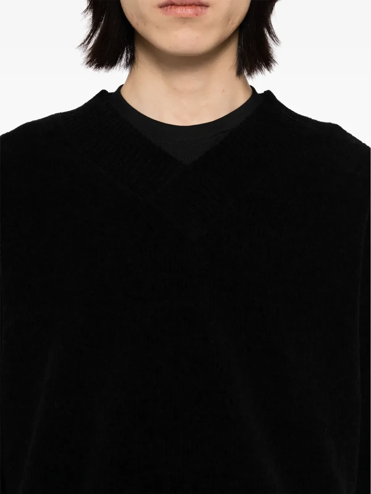 TEAM WANG design Choices Vネックジャンパー - 画像5