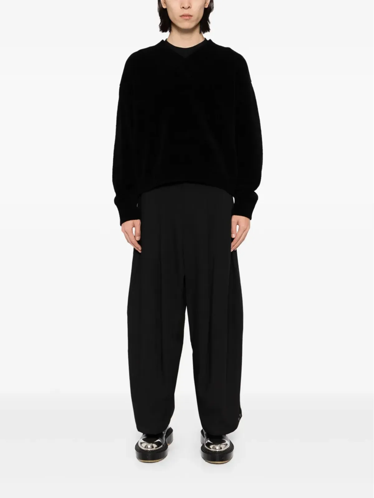 TEAM WANG design Choices Vネックジャンパー - 画像2