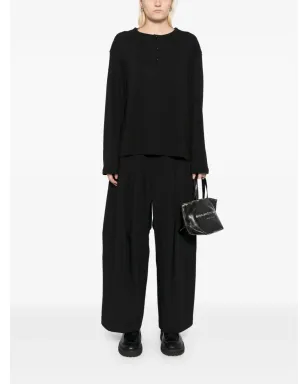 TEAM WANG design Choices ヘンリーネックTシャツ - ブラック - サムネイル3