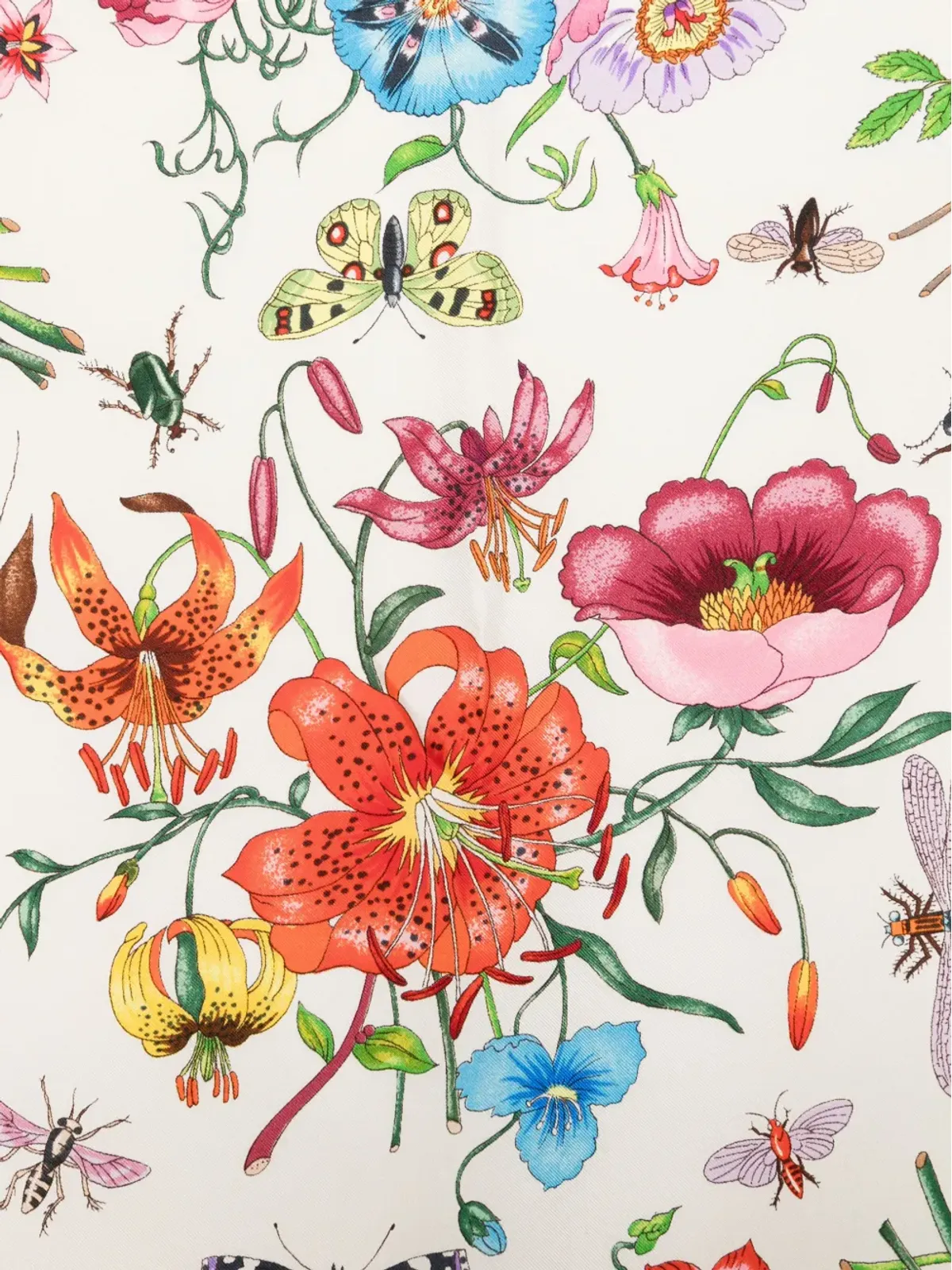 Gucci ビンテージ x Vittorino Accornero 1970年代 Giardini di Seta スカーフ - White - 画像2