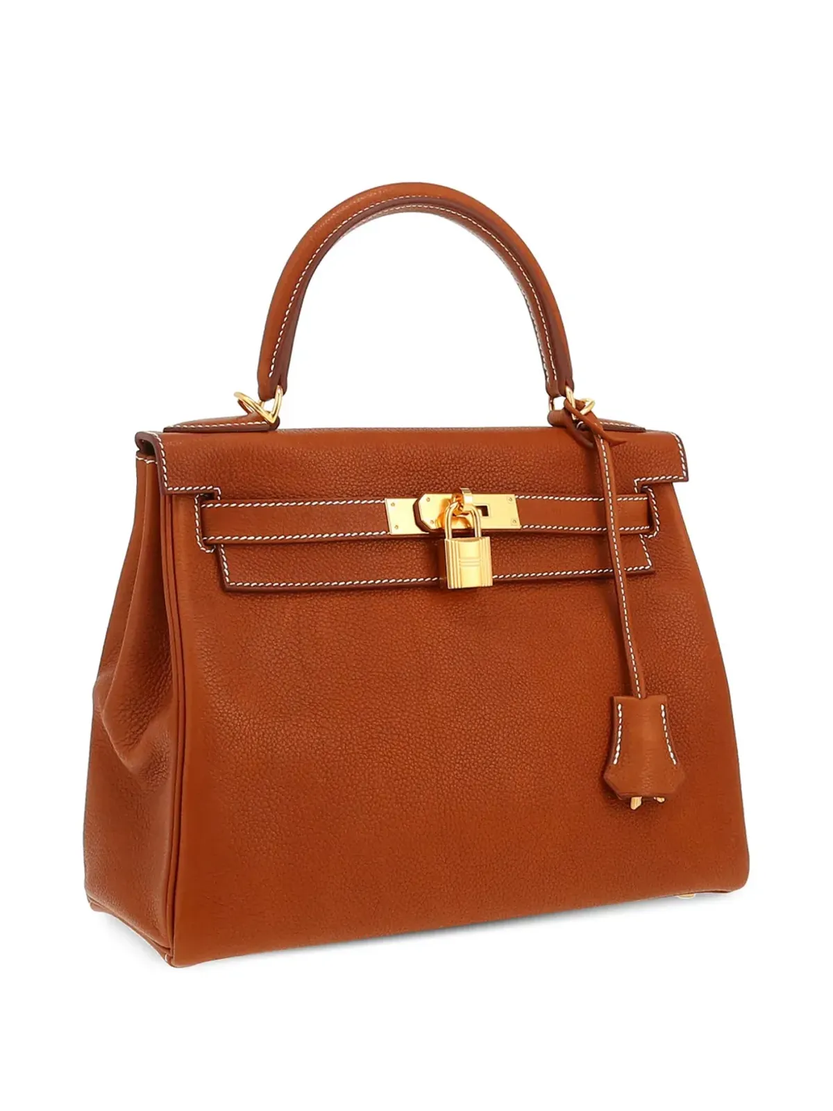 Hermès ビンテージ 2023年 ケリー28 ハンドバッグ ブラウン - 画像4