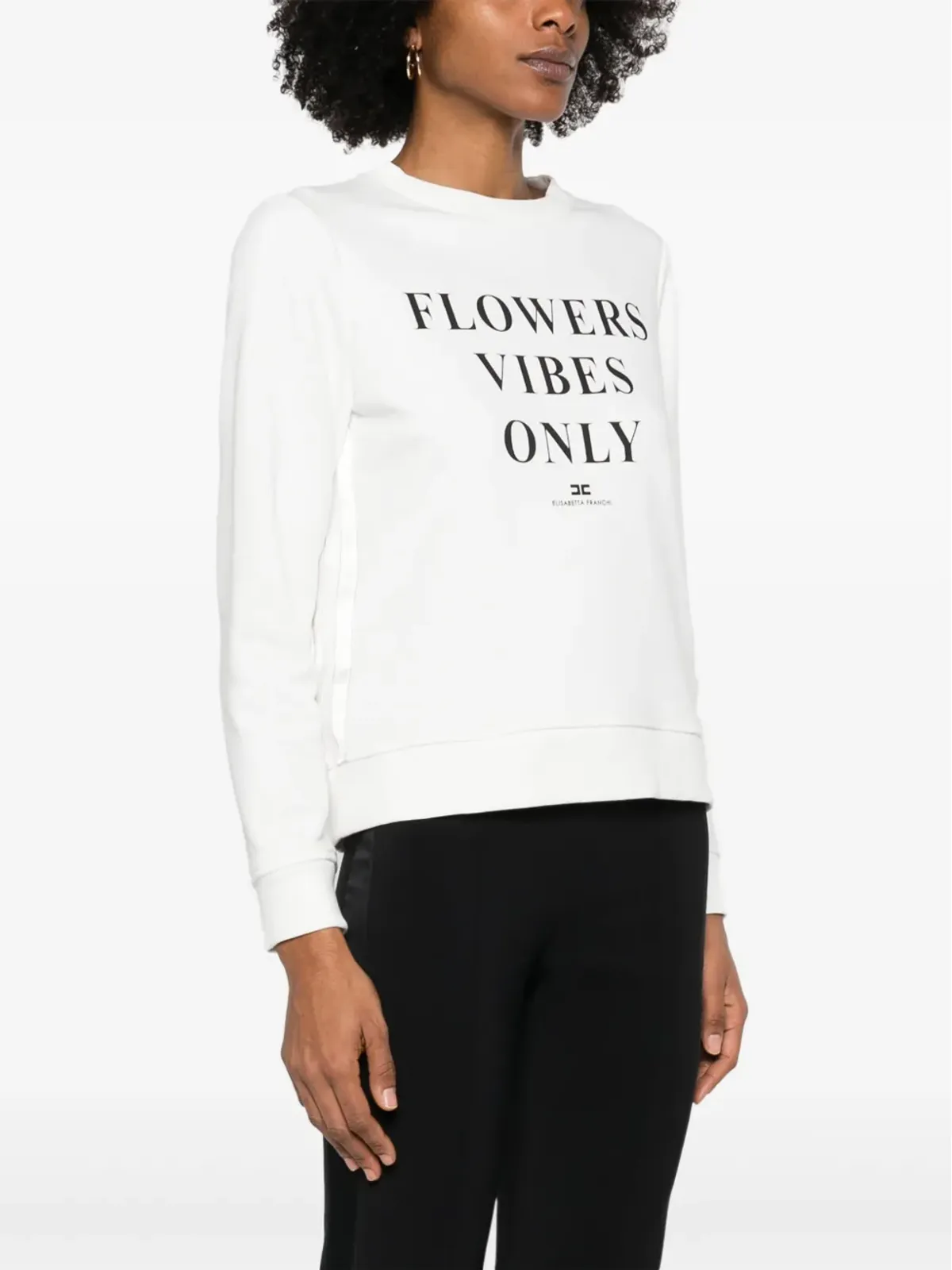 Elisabetta Franchi テキストプリント スウェットシャツ - 画像3