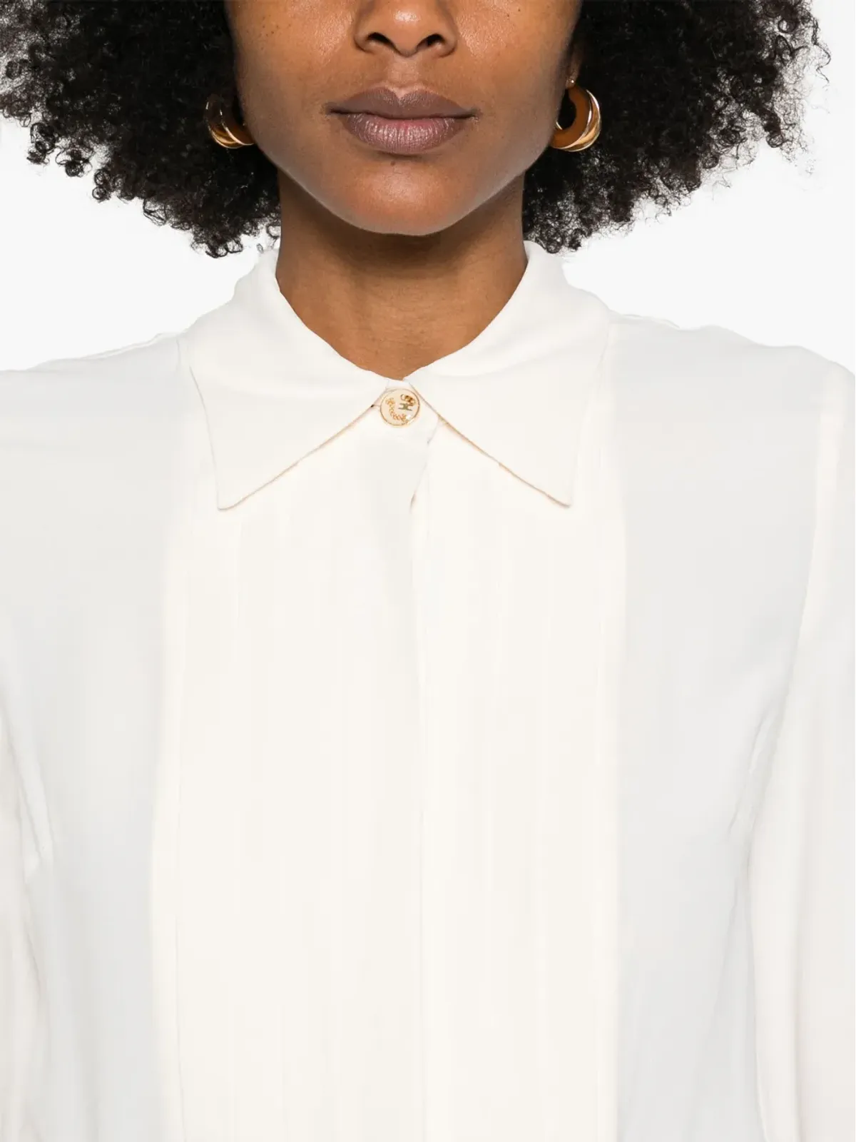 Elisabetta Franchi ジョージェットシャツ - 画像5