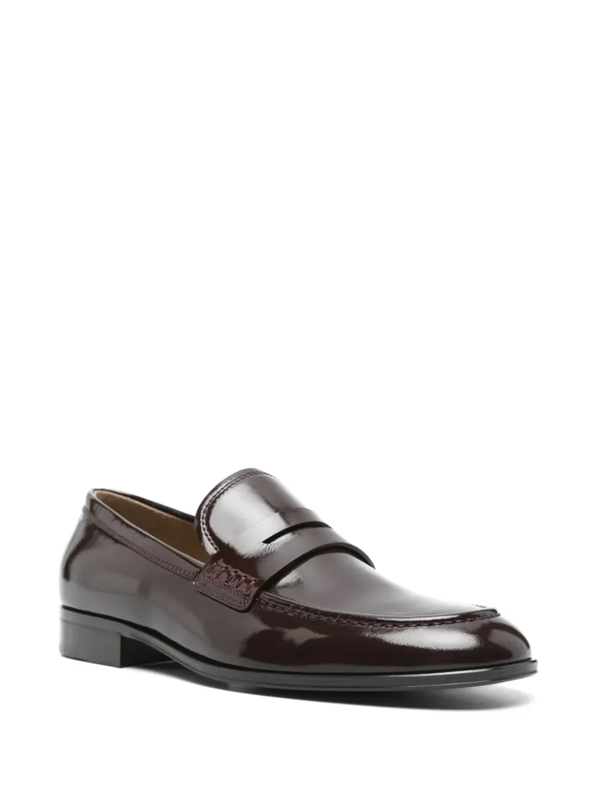 Gianvito Rossi レザー ローファー ブラウン - 画像2