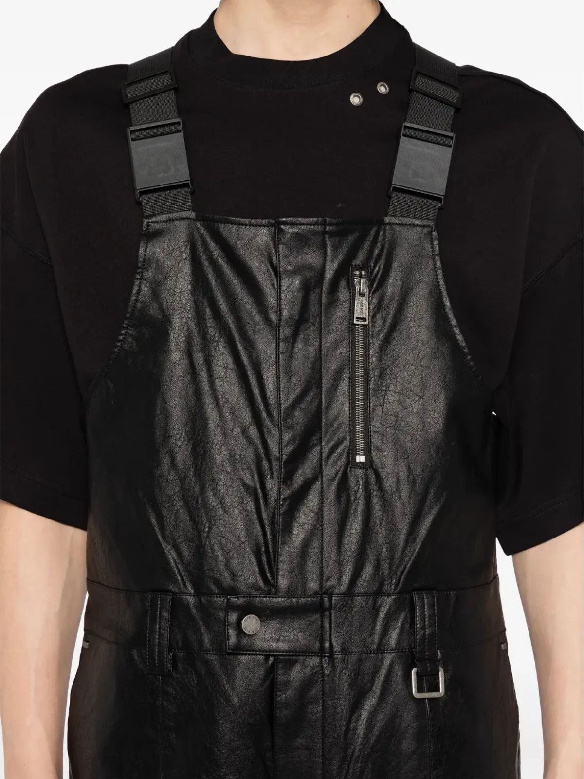 TEAM WANG design Choices フェイクレザー ジャンプスーツ - 画像5