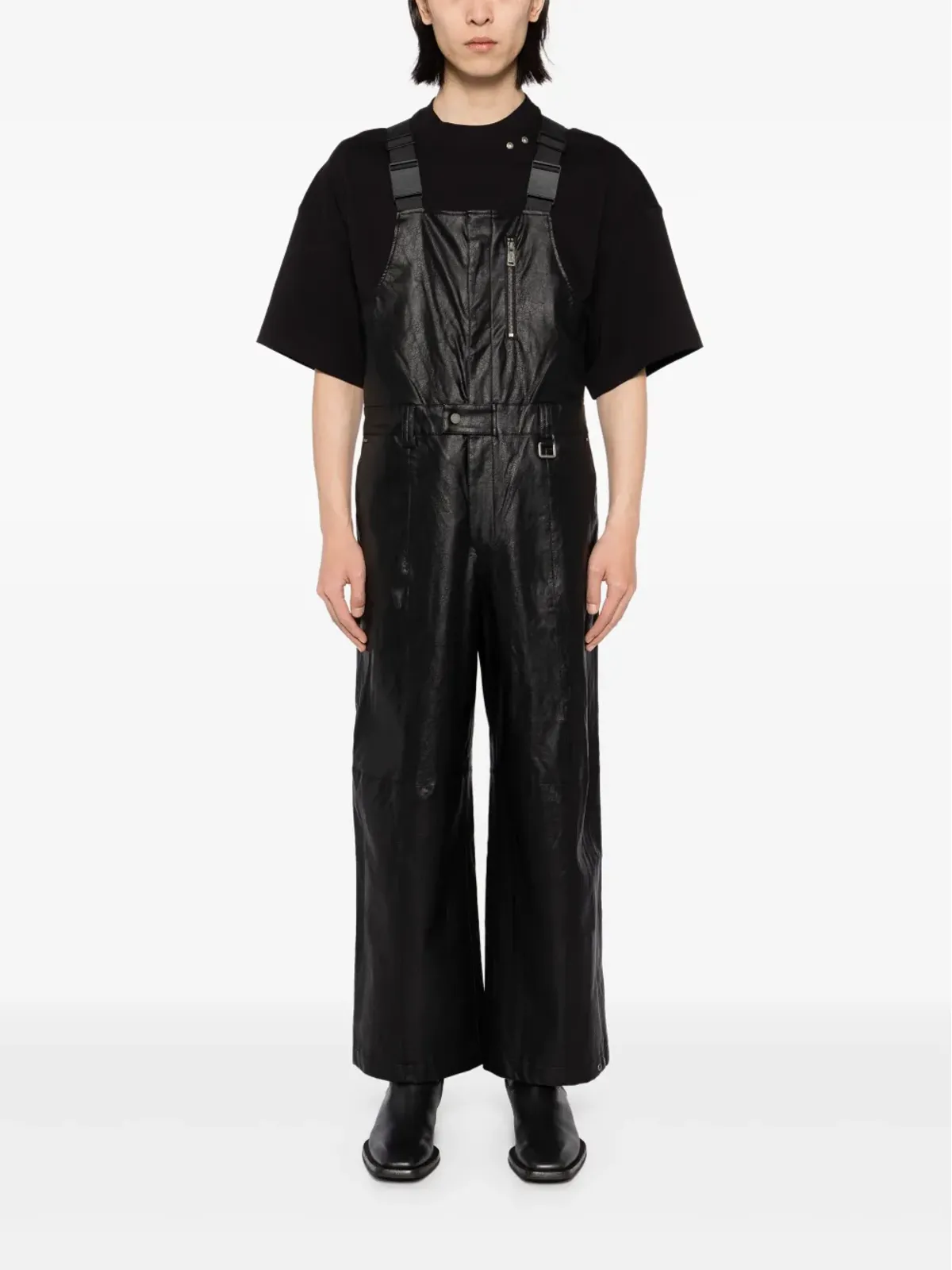 TEAM WANG design Choices フェイクレザー ジャンプスーツ - 画像2