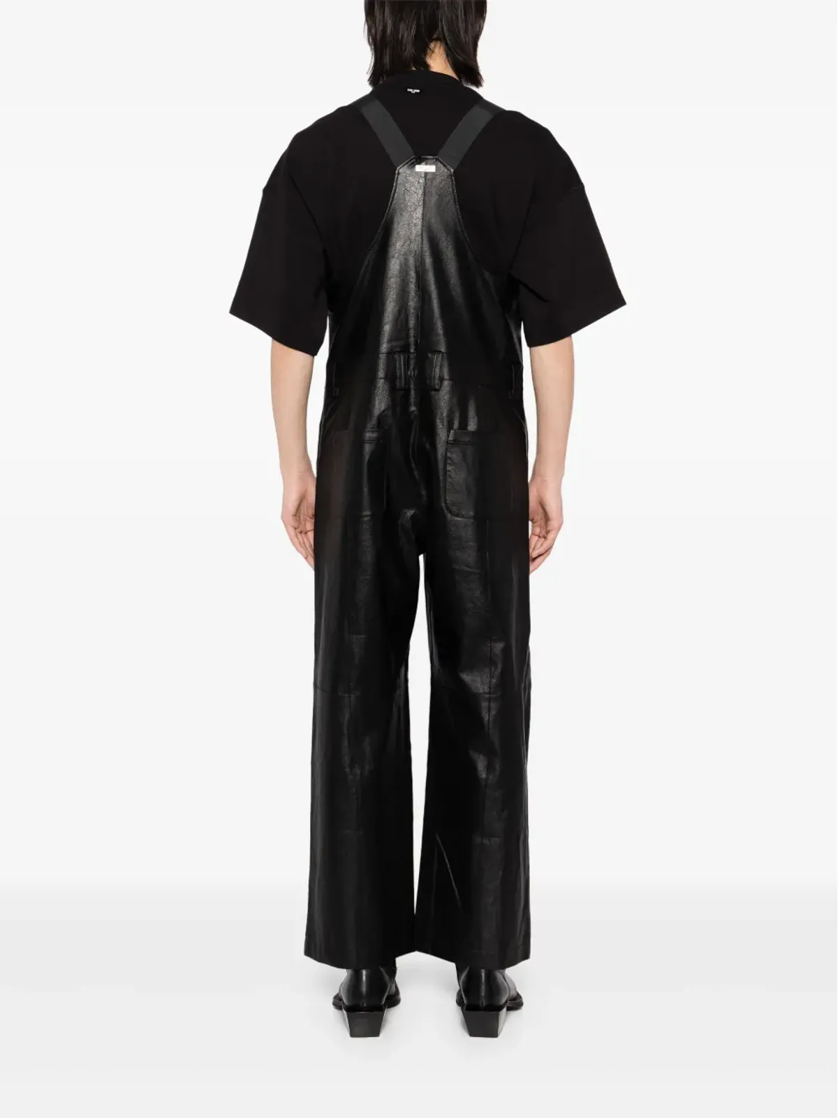 TEAM WANG design Choices フェイクレザー ジャンプスーツ - 画像4