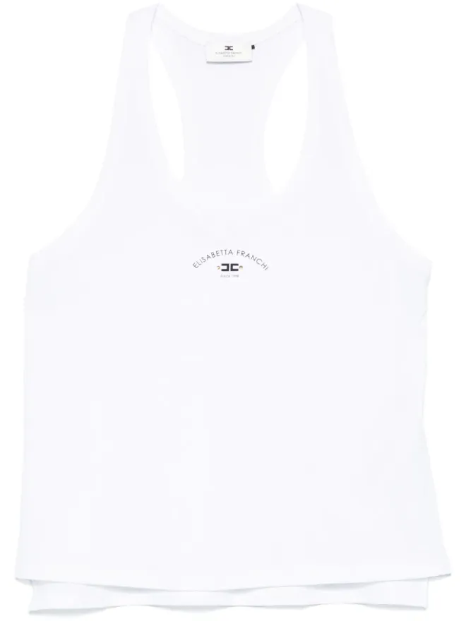 Elisabetta Franchi Elisabetta Franchi ロゴプリント タンクトップの商品画像