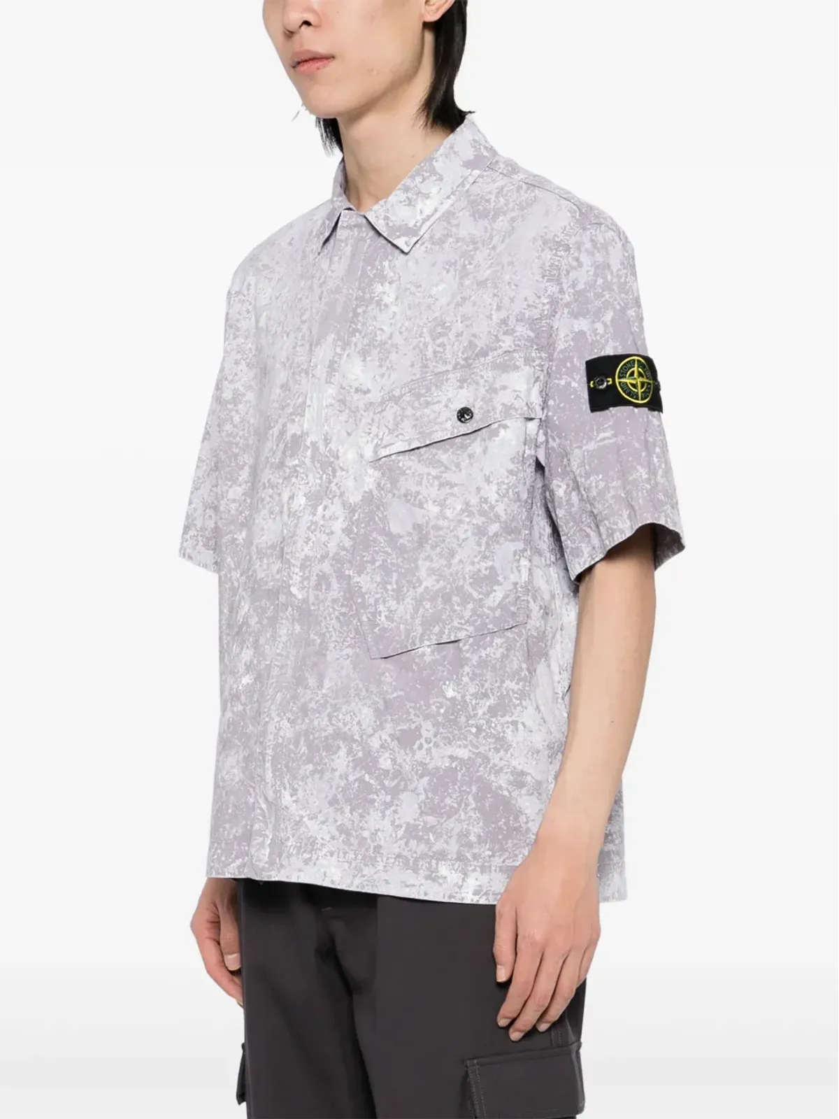 Stone Island 半袖シャツ - パープル - 画像3