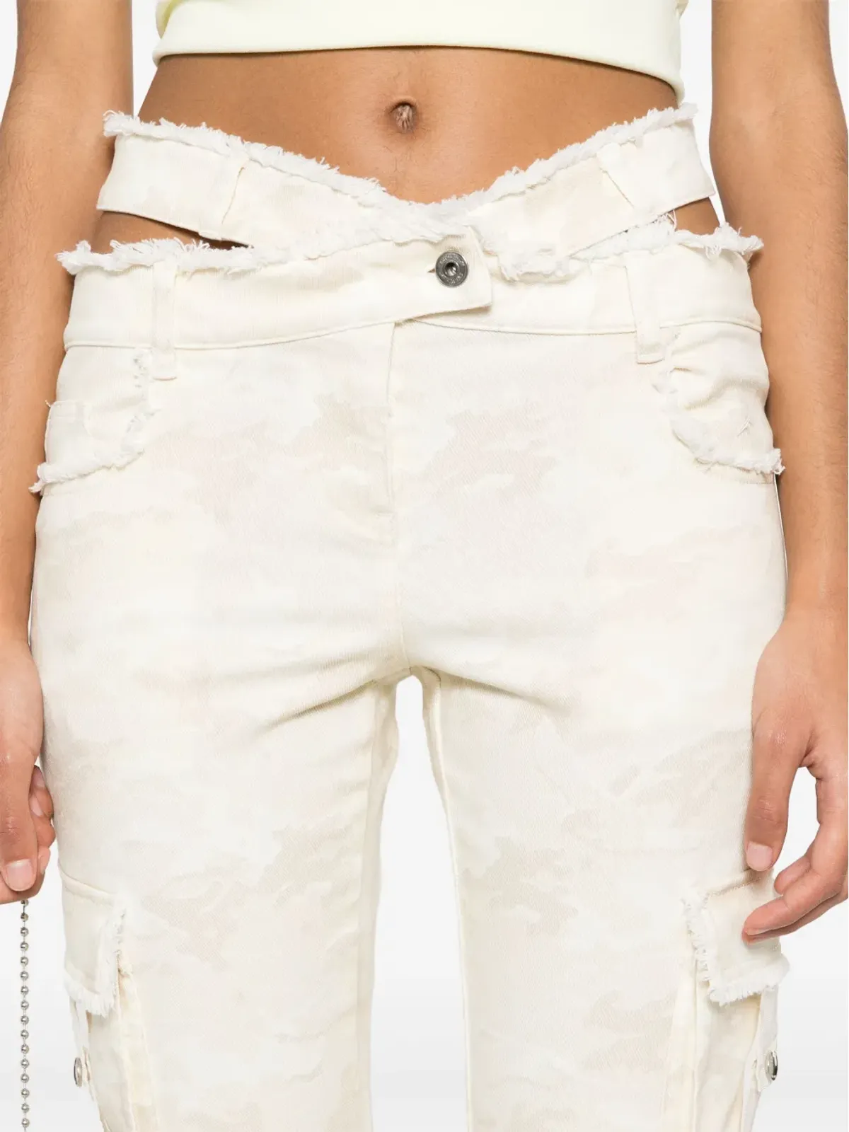 Off-White ベルテッド カモフラージュ柄パンツ - 画像5