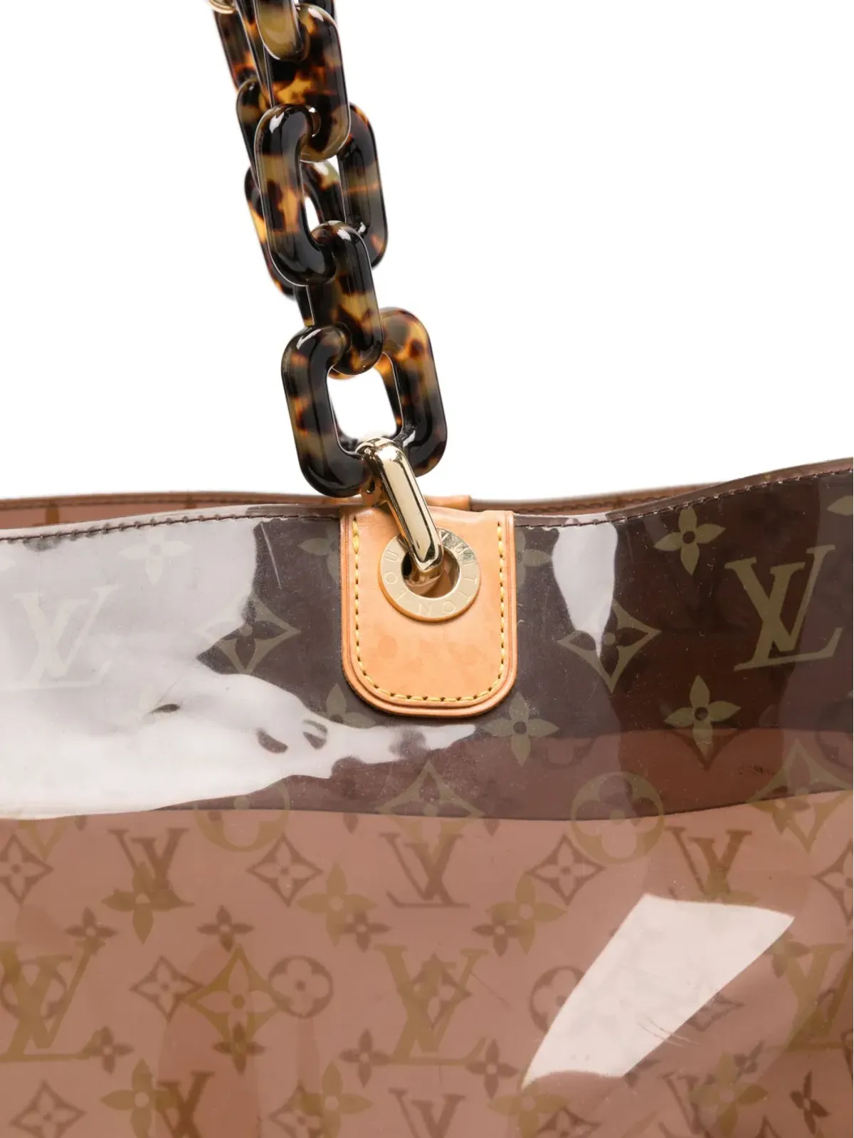Louis Vuitton ビンテージ 2003年 モノグラムプリント トートバッグ ブラウン - 画像3