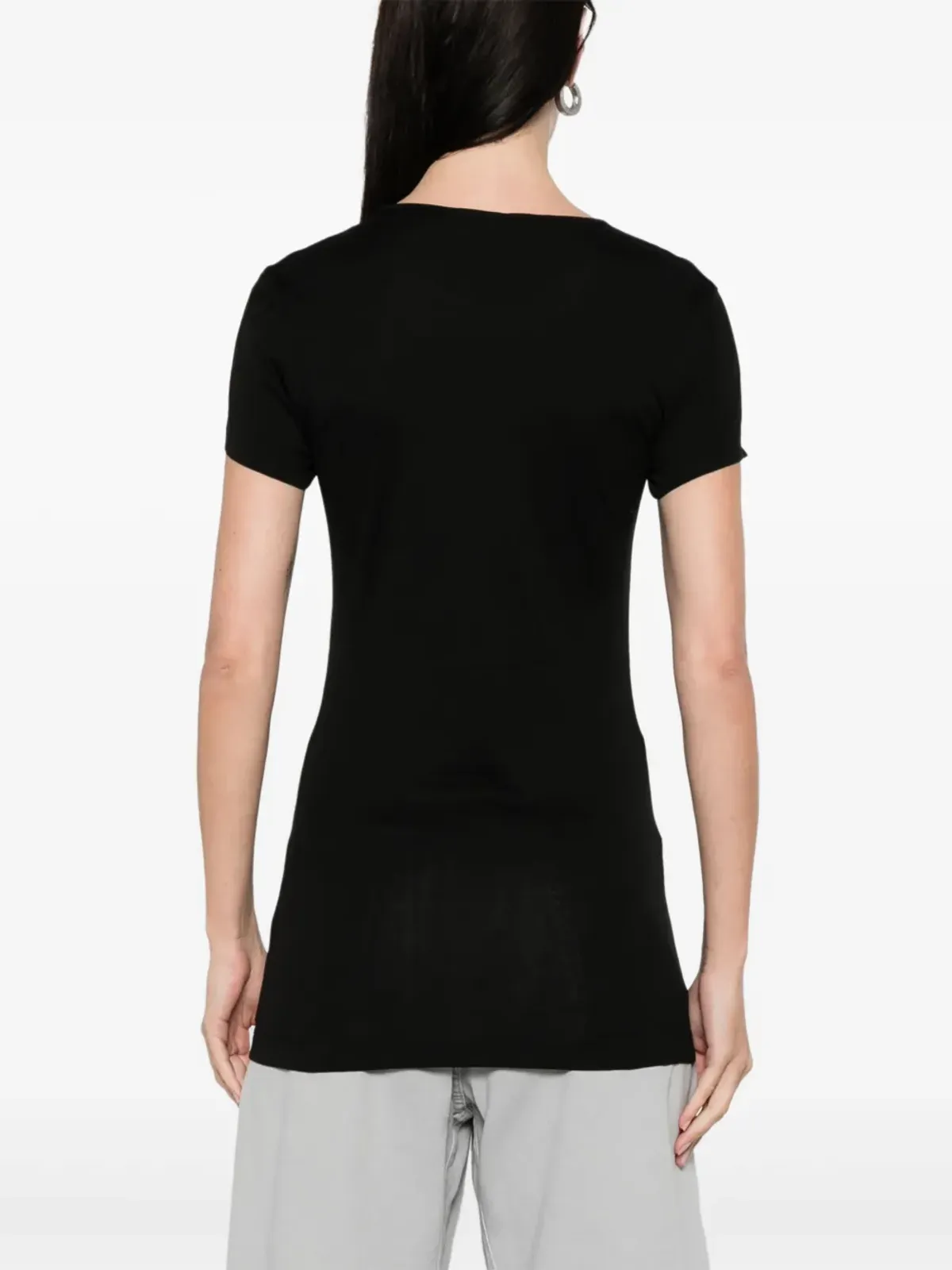 LEMAIRE コットン Tシャツ ブラック - 画像4