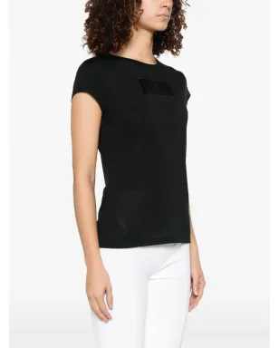 Elisabetta Franchi ロゴパッチ Tシャツ - ブラック - サムネイル3