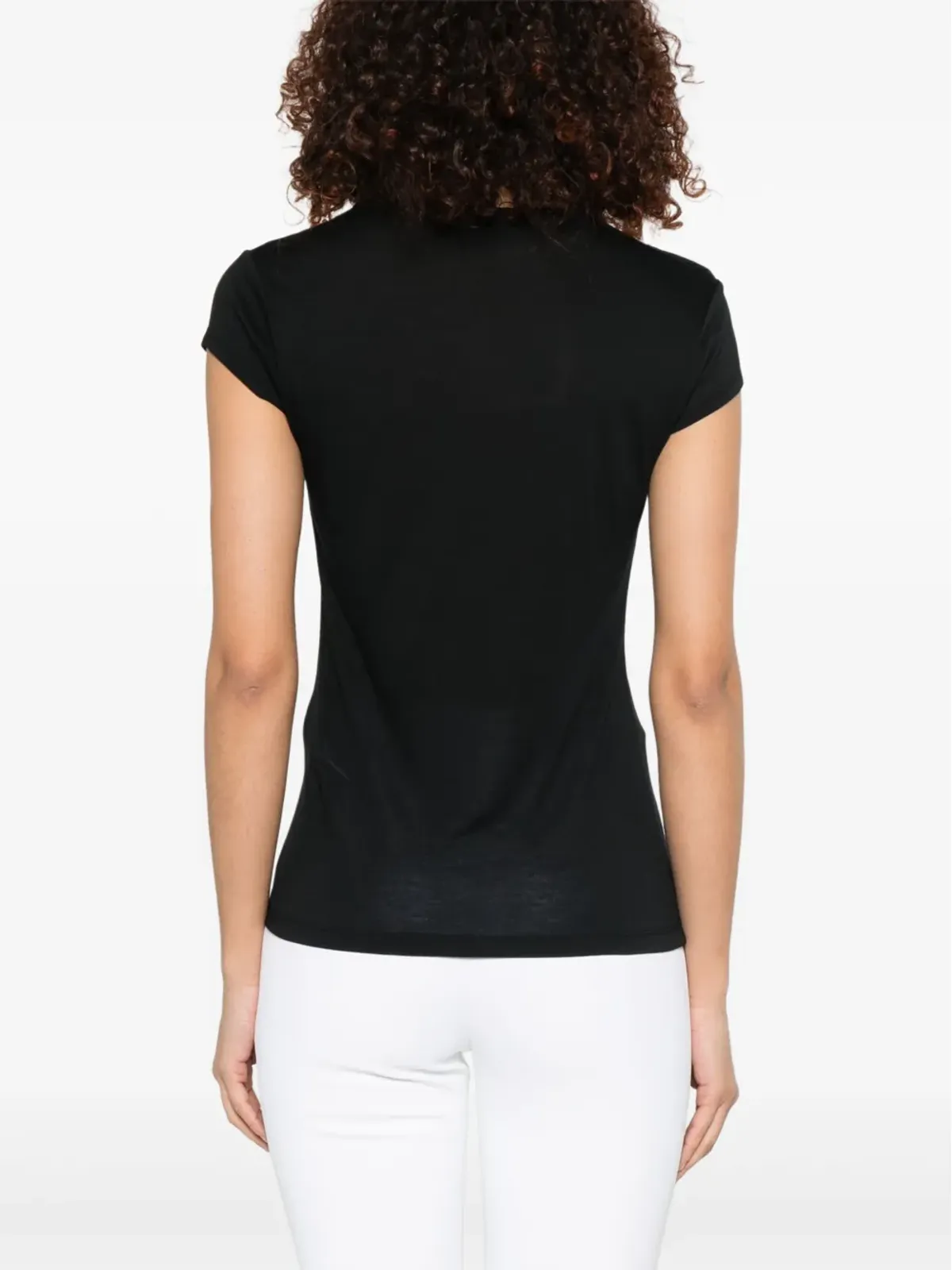 Elisabetta Franchi ロゴパッチ Tシャツ - ブラック - 画像4