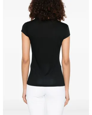 Elisabetta Franchi ロゴパッチ Tシャツ - ブラック - サムネイル4