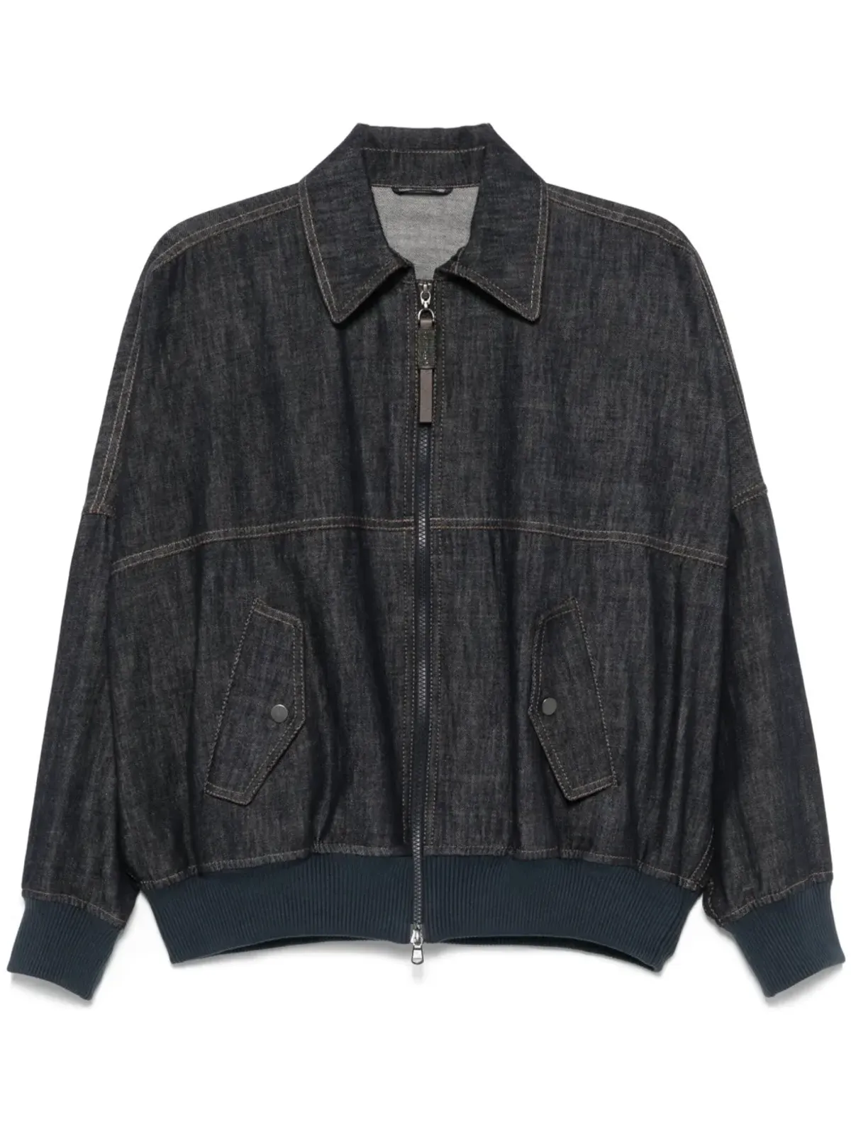 Brunello Cucinelli デニムボンバージャケット - 画像1