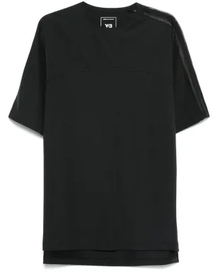 Y-3 メッシュ3-Stripes Tシャツ - ブラック - サムネイル1