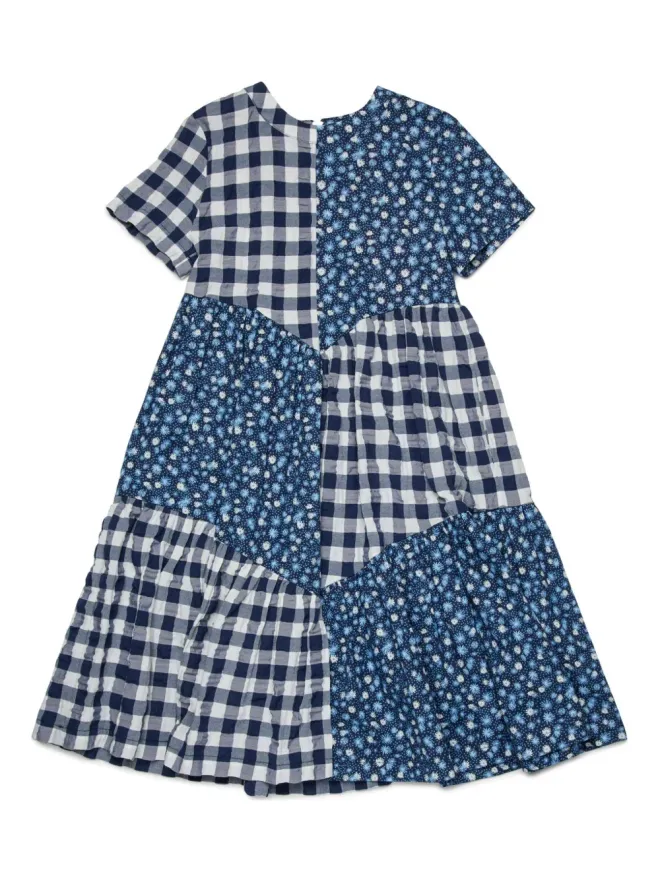 MAX&Co. Kids MAX&Co. Kids パッチワークドレス ブルーの商品画像