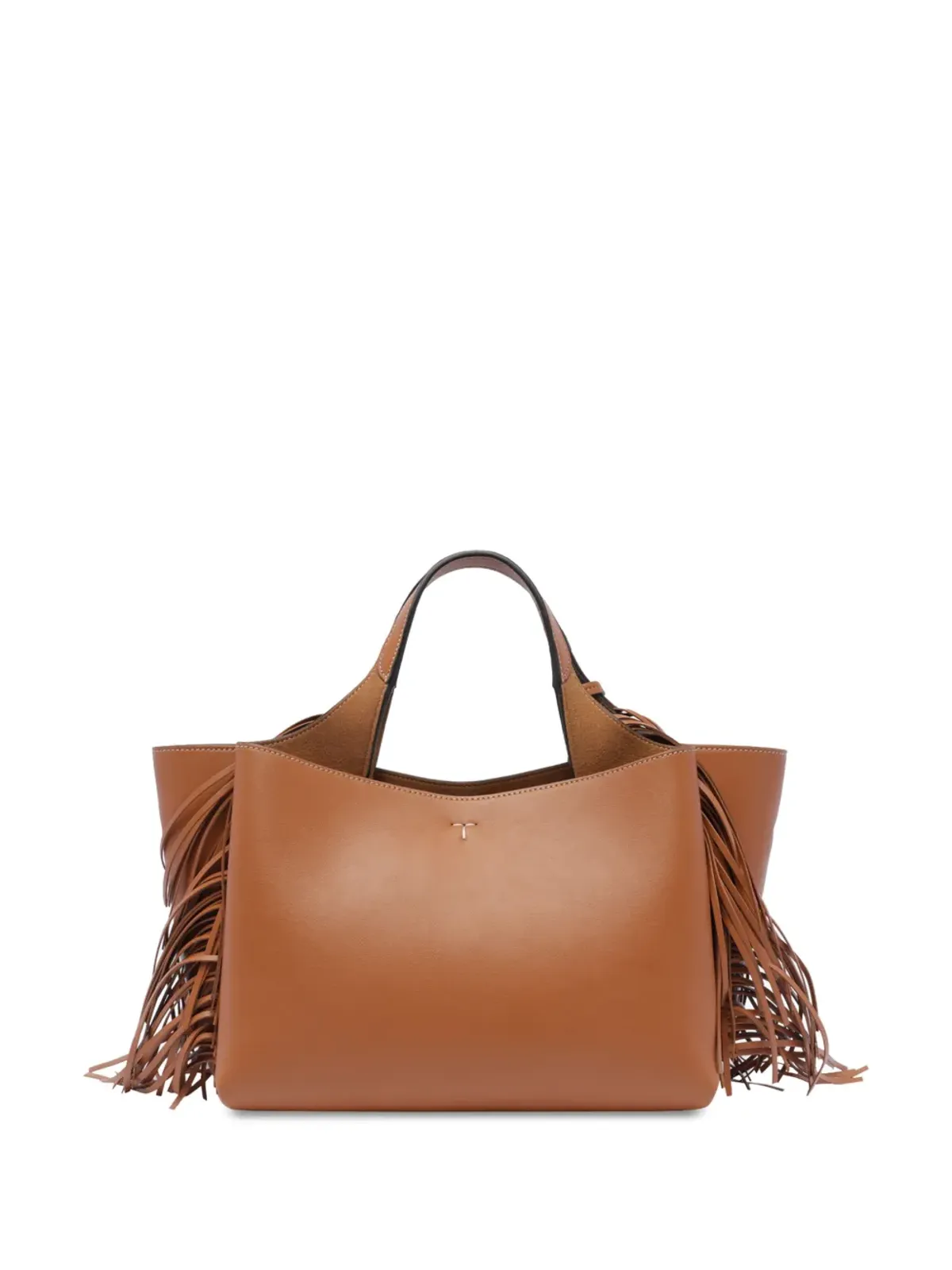 Tod's フリンジ付き トートバッグ ブラウン - 画像2