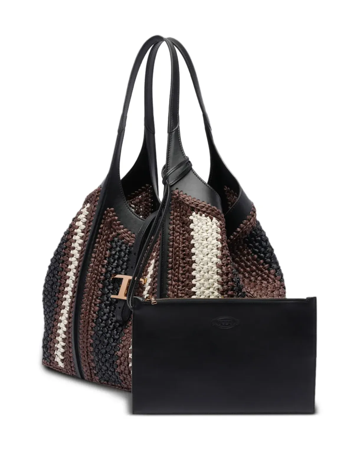 Tod's T タイムレス ショッパーバッグ ブラウン - 画像4