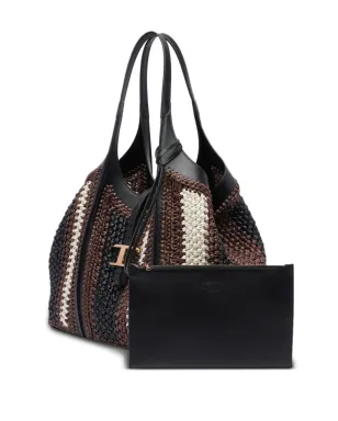 Tod's T タイムレス ショッパーバッグ ブラウン - サムネイル4