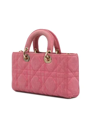Christian Dior ビンテージ 2022 デニム マクロカナージュ レディ D ジョイ サッチェル - ピンク - サムネイル3