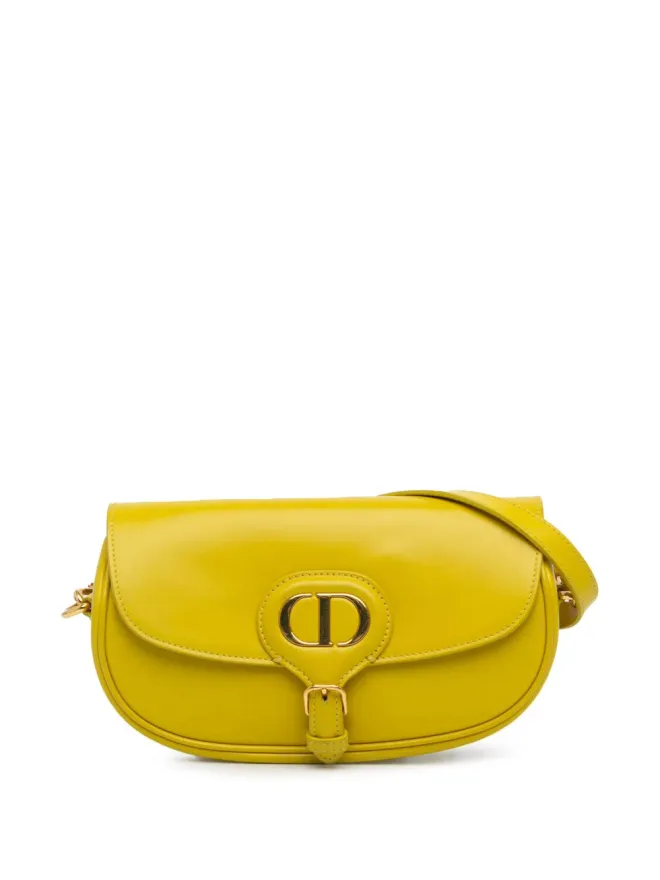 Christian Dior Pre-Owned Christian Dior ビンテージ カーフスキン ボビー イーストウェスト クロスボディバッグ - イエローの商品画像