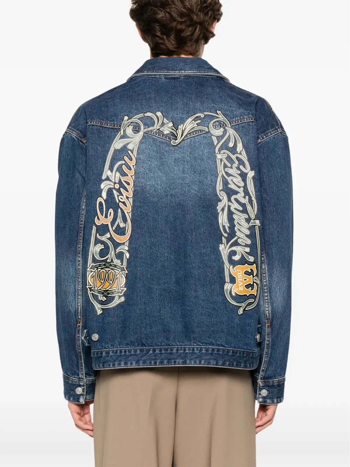 EVISU 刺繍デニムジャケット - 画像4