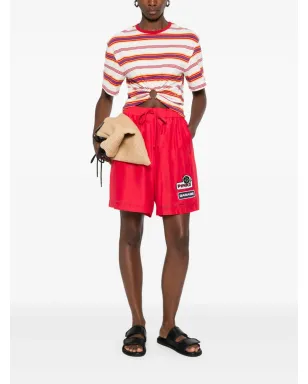PINKO ルイス ベルムーダー ショーツ レッド - サムネイル2