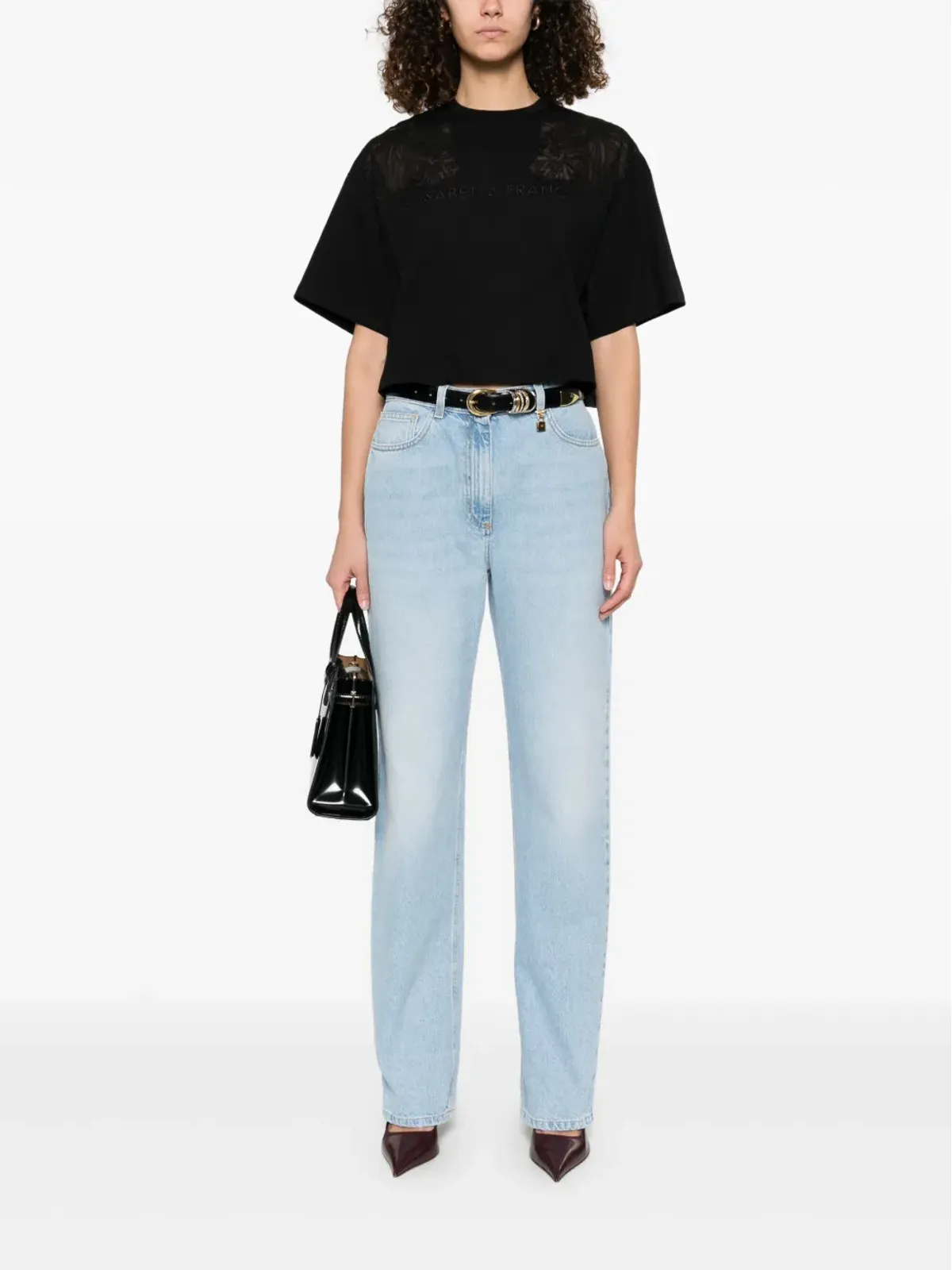 Elisabetta Franchi パドロックディテール ジーンズ - 画像2