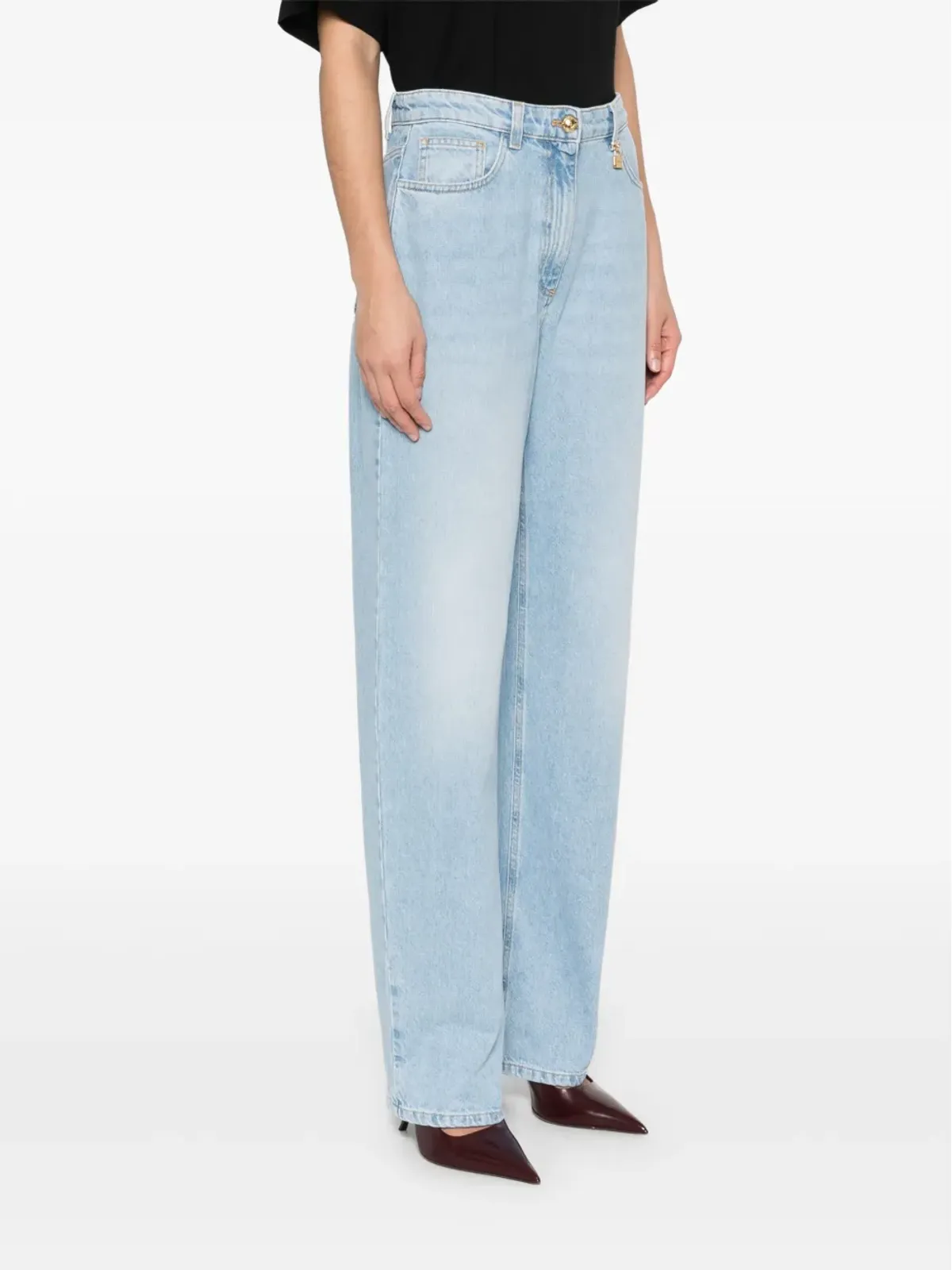 Elisabetta Franchi パドロックディテール ジーンズ - 画像3