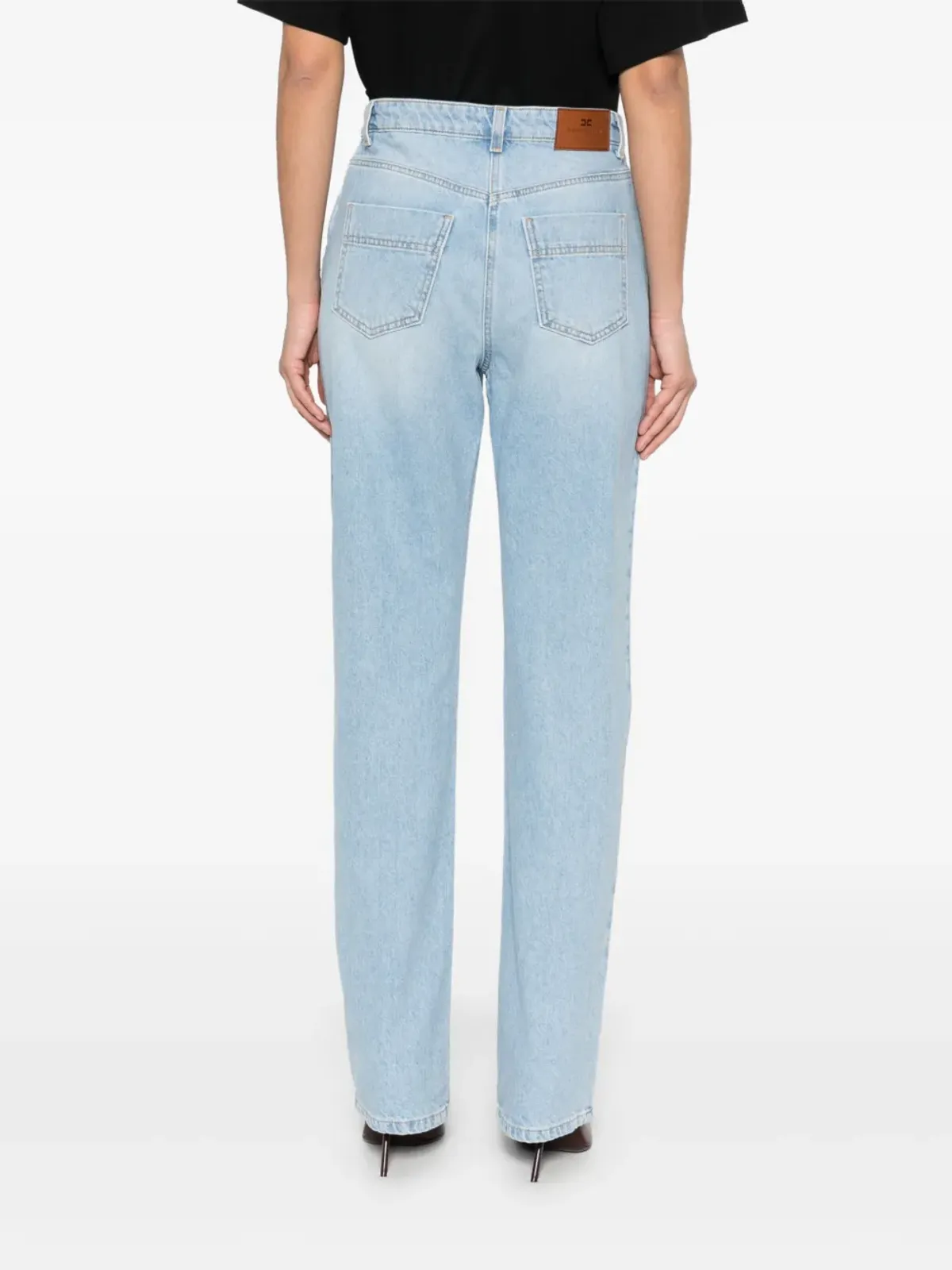 Elisabetta Franchi パドロックディテール ジーンズ - 画像4