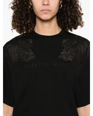 Elisabetta Franchi 刺繍入り Tシャツ - ブラック - サムネイル5
