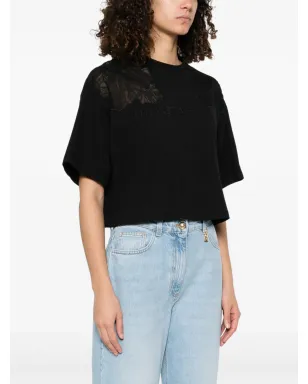 Elisabetta Franchi 刺繍入り Tシャツ - ブラック - サムネイル3