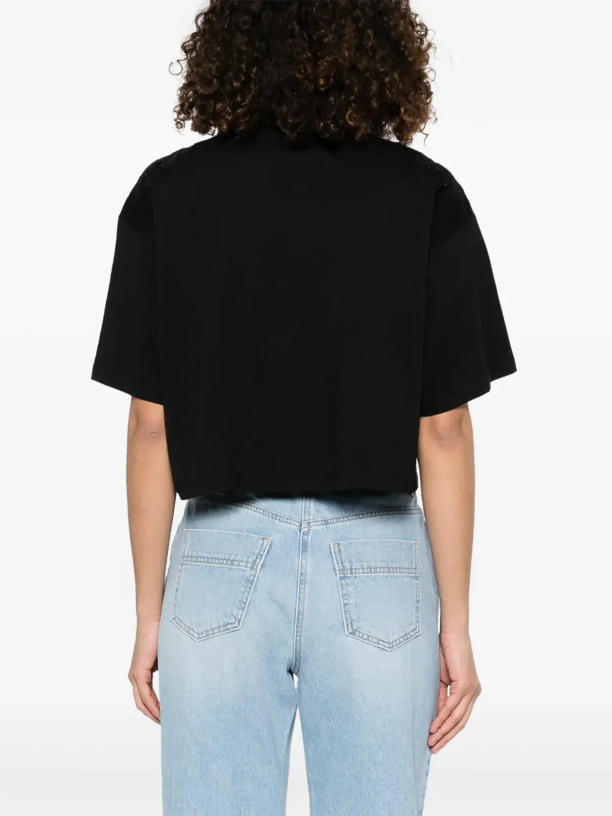 Elisabetta Franchi 刺繍入り Tシャツ - ブラック - 画像4