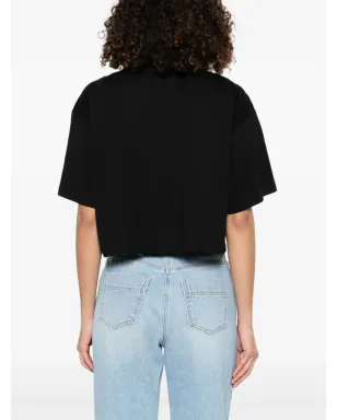 Elisabetta Franchi 刺繍入り Tシャツ - ブラック - サムネイル4