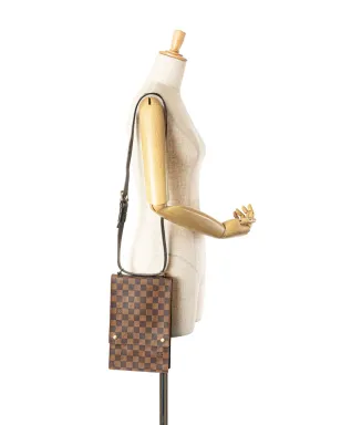 Louis Vuitton ビンテージ 1999 ダミエ・エベン Portobello クロスボディバッグ - ブラウン - サムネイル2