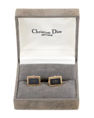 Christian Dior ビンテージ 1990年代 CDロゴ カフリンクス - ゴールド - サムネイル5