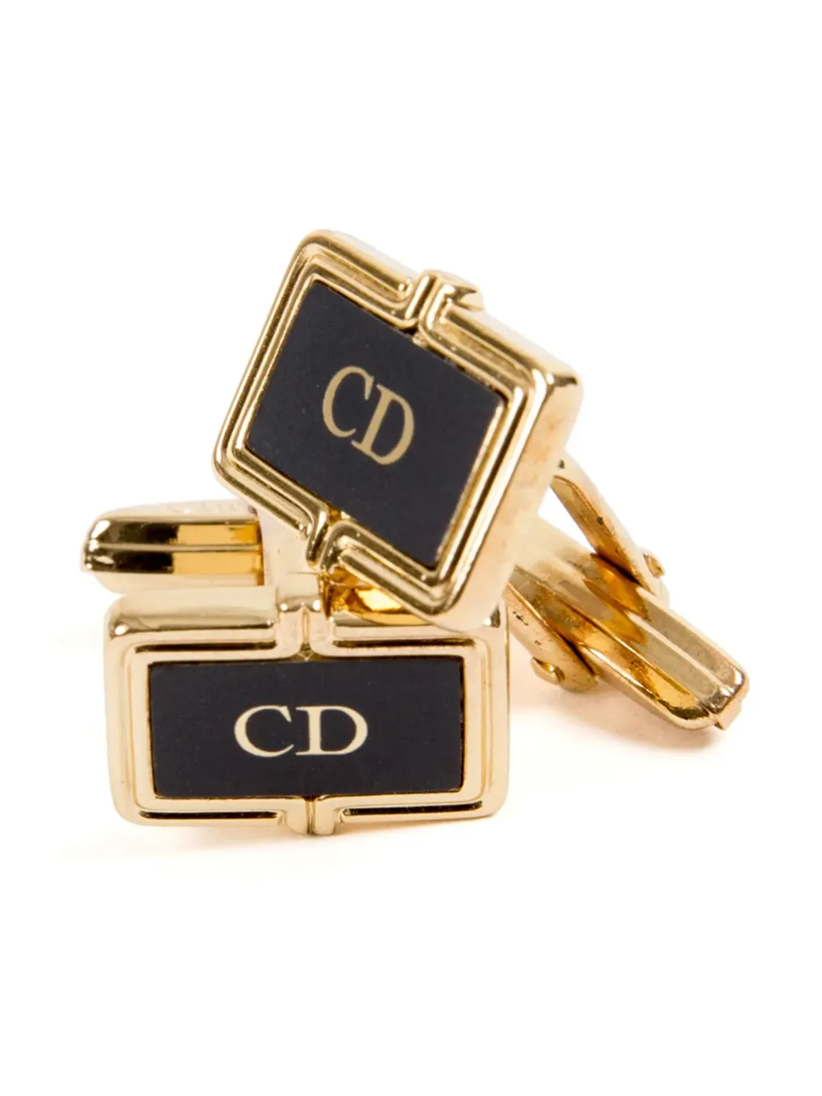 Christian Dior ビンテージ 1990年代 CDロゴ カフリンクス - ゴールド - 画像2