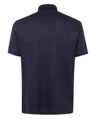 Emporio Armani フロントボタン留めのコットンポロシャツ - ブルー - サムネイル2