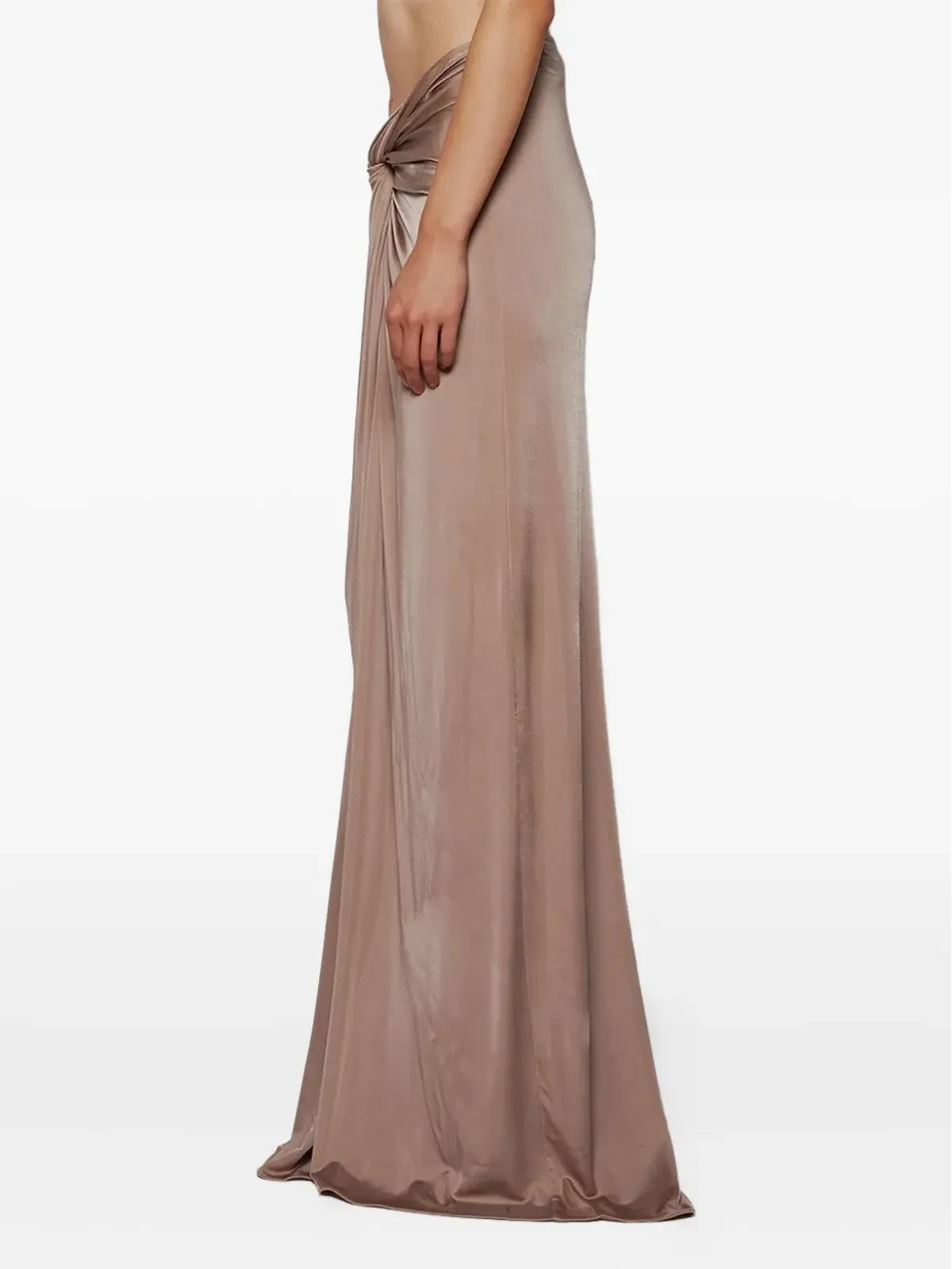 The New Arrivals Ilkyaz Ozel ツイストディテール マキシスカート - 画像3