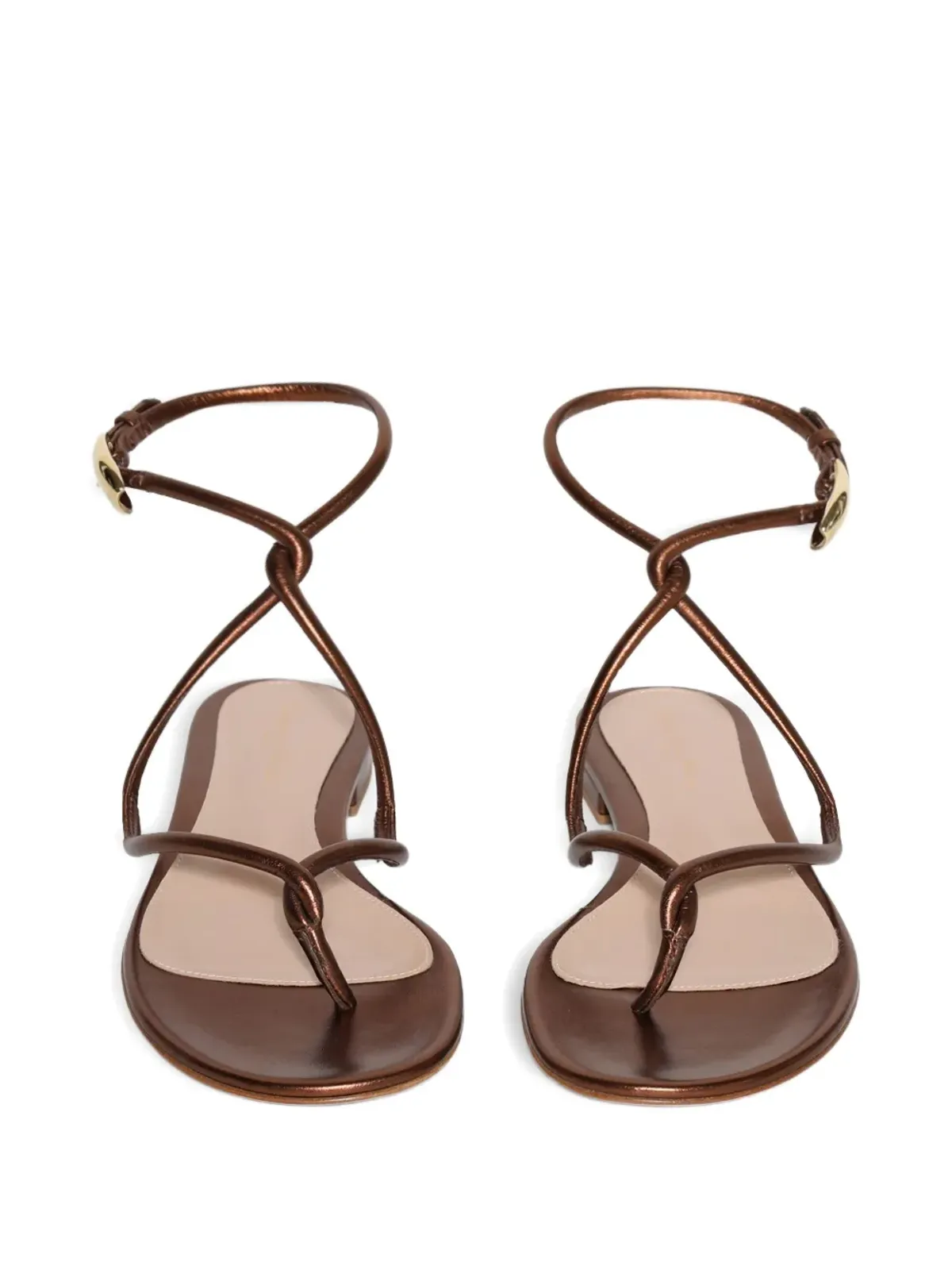 Gianvito Rossi マンバ・ストラップサンダル ブラウン - 画像3