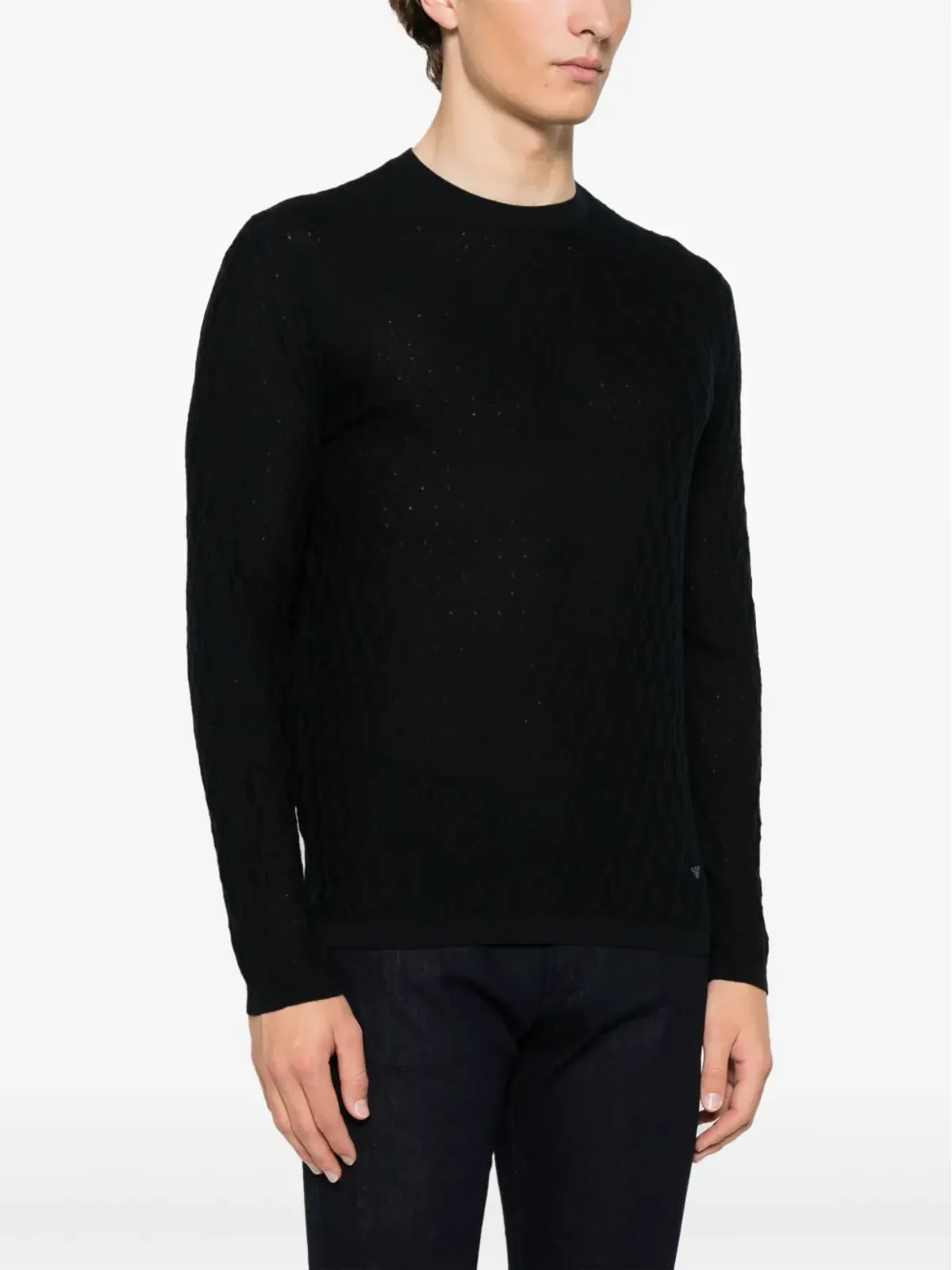 Emporio Armani ケーブルニットセーター - 画像3