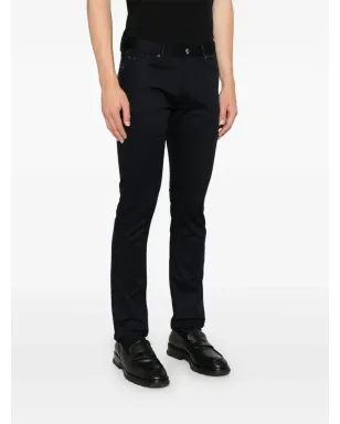Emporio Armani ビンテージ ロゴプレート付き スリムフィット ジーンズ - ブルー - サムネイル3