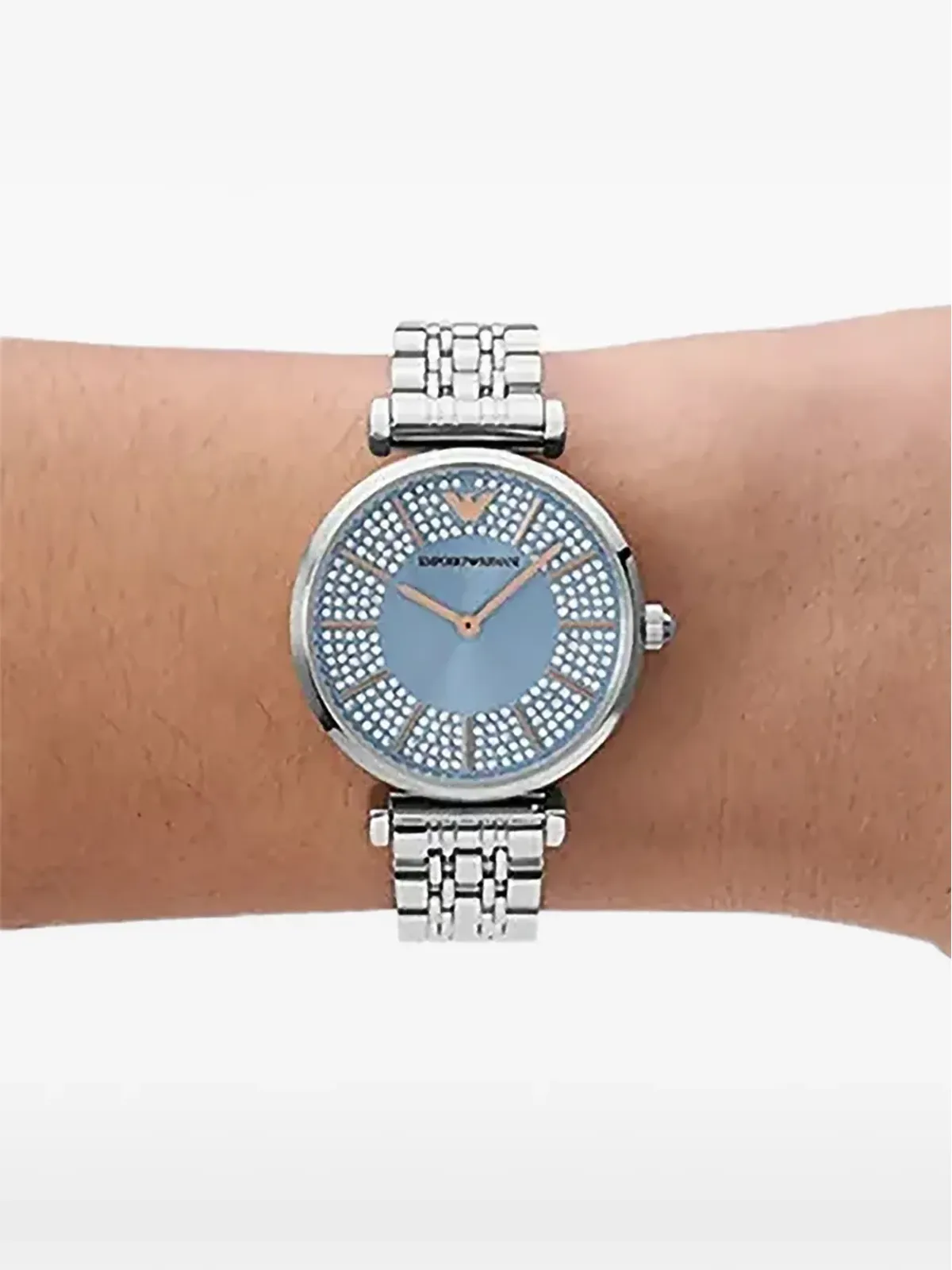 Emporio Armani エンベリッシュド 32mm ウォッチ - ブルー - 画像2