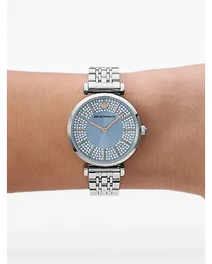 Emporio Armani エンベリッシュド 32mm ウォッチ - ブルー - サムネイル2