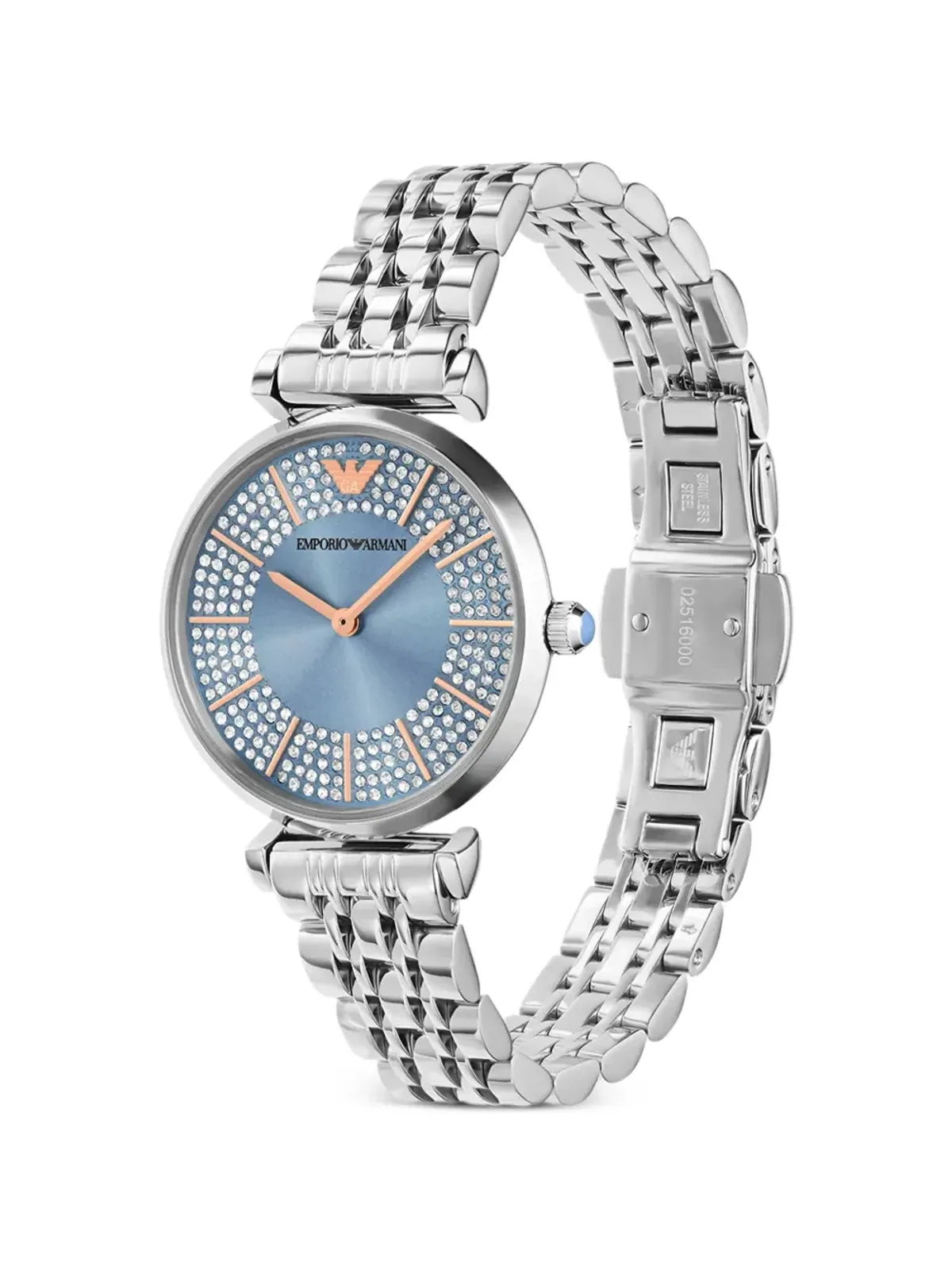 Emporio Armani エンベリッシュド 32mm ウォッチ - ブルー - 画像3