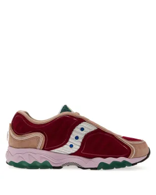 Saucony × Jae Tips Matrix burgundy/tan/multicolour スニーカー - サムネイル1