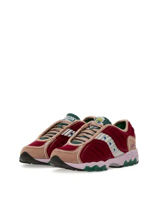 Saucony × Jae Tips Matrix burgundy/tan/multicolour スニーカー - サムネイル2